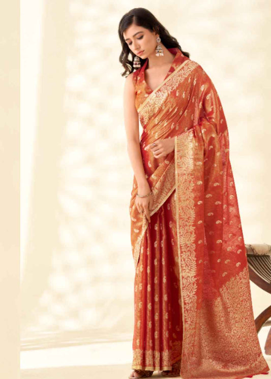 Kanvas Silk Royal Tissue Rust Majesty