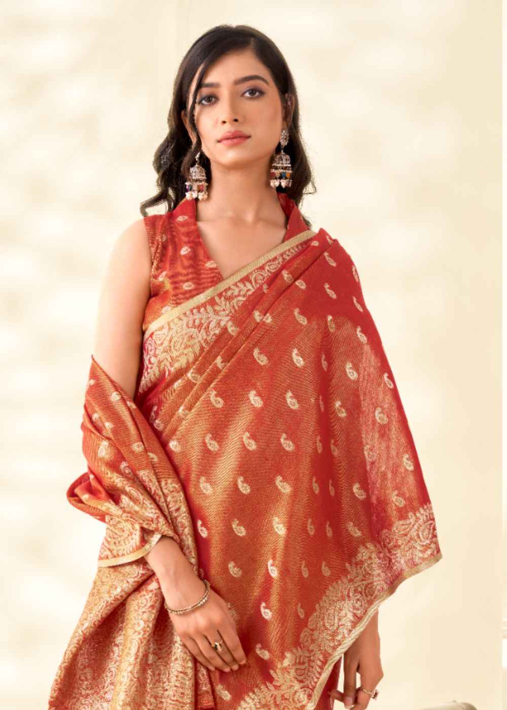 Kanvas Silk Royal Tissue Rust Majesty
