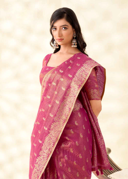 Kanvas Silk Blossoming Tissue Pink Elegance