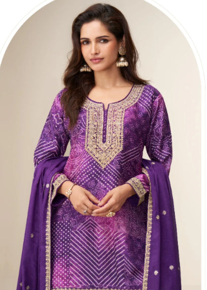 Royal Mystique Chinnon Silk Sharara Suit
