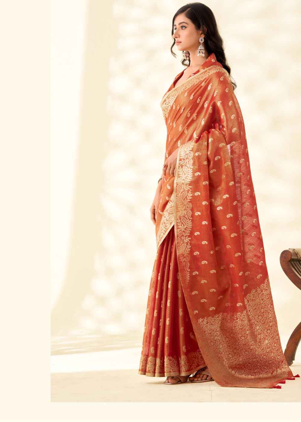 Kanvas Silk Royal Tissue Rust Majesty