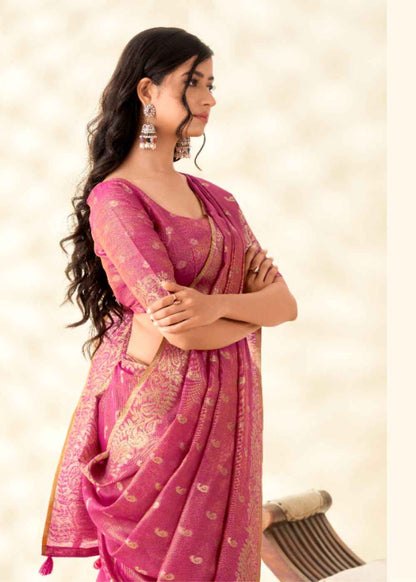 Kanvas Silk Blossoming Tissue Pink Elegance