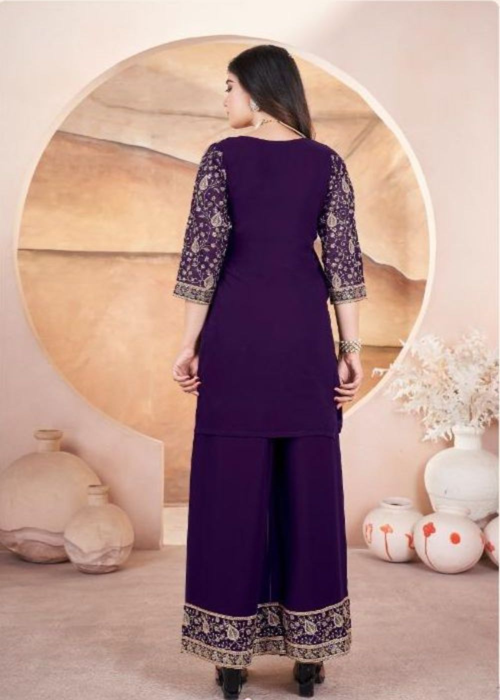 Jamuni Raag–Royal Purple Festive Suit Set : Ethnic Glam