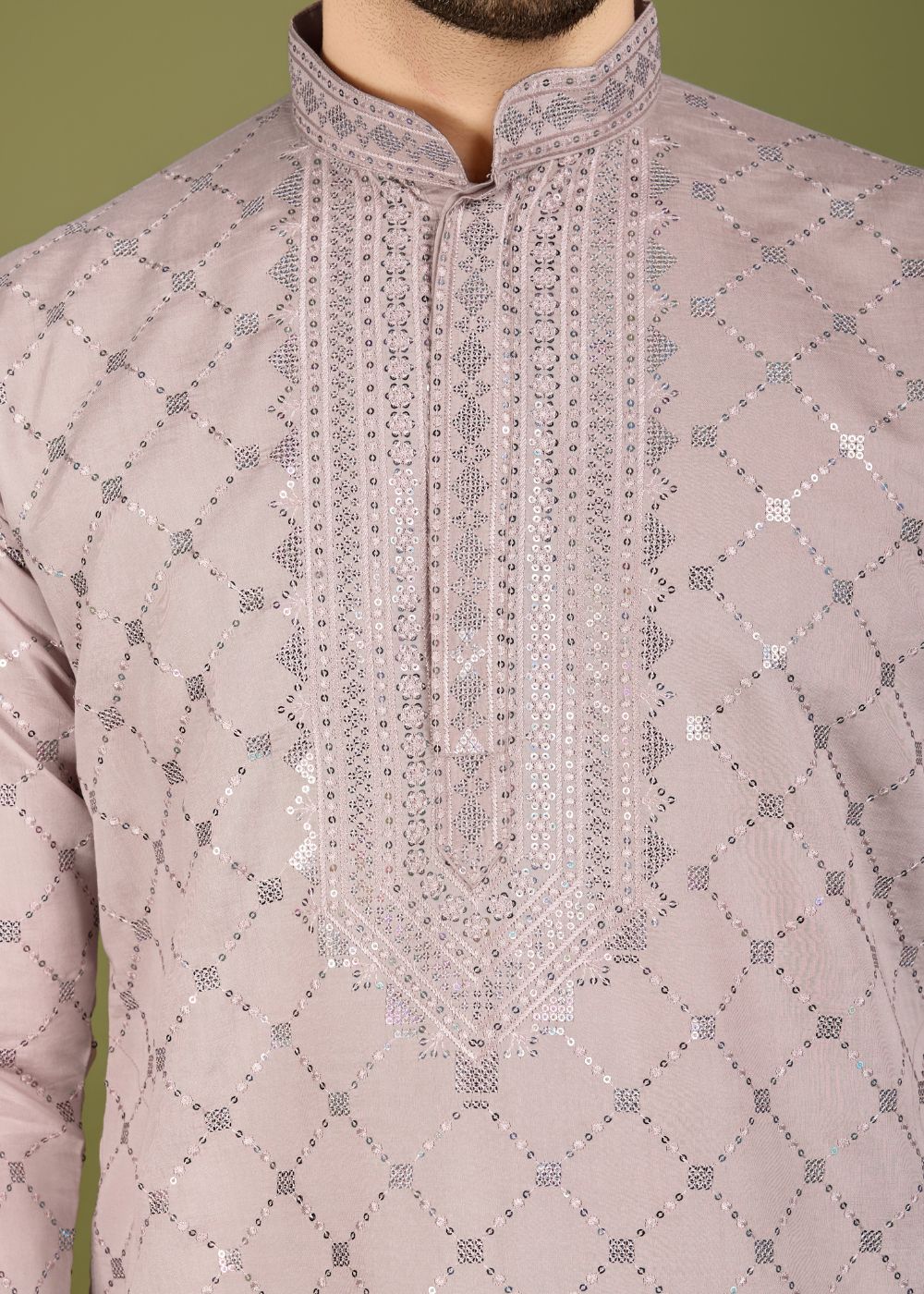 Ivory Grace Viscose Silk Kurta with Embroidered Dupatta